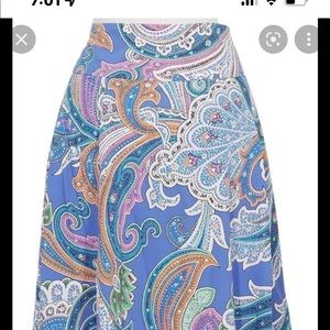 beautiful paisley print flare skirt